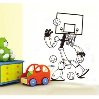 Basketball Robot  - Kids & Nursery Wall Sticker